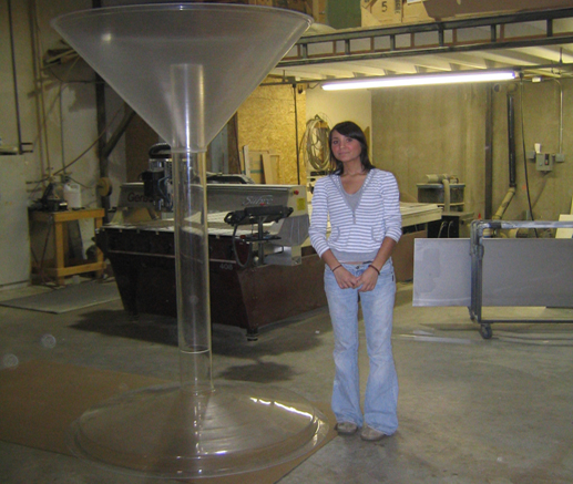 Custom thermoforming wine glass